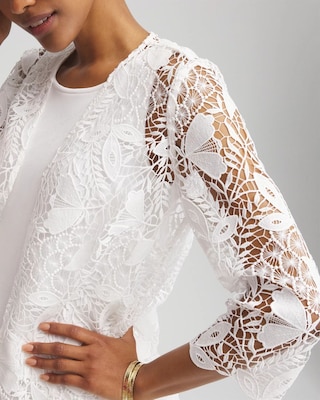 ジャケット・アウター HELIOPOLE EMBROIDERY LACE JACKET セール】EMBROIDERY LACE JACKET（テーラードジャケット